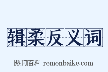 辑柔反义词是什么意思的图片